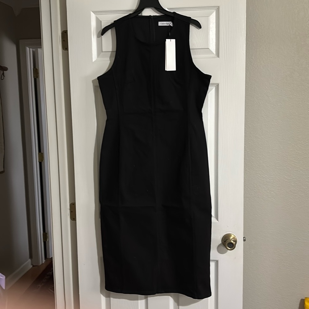 Calvin Klein Denim Sleeveless Shift